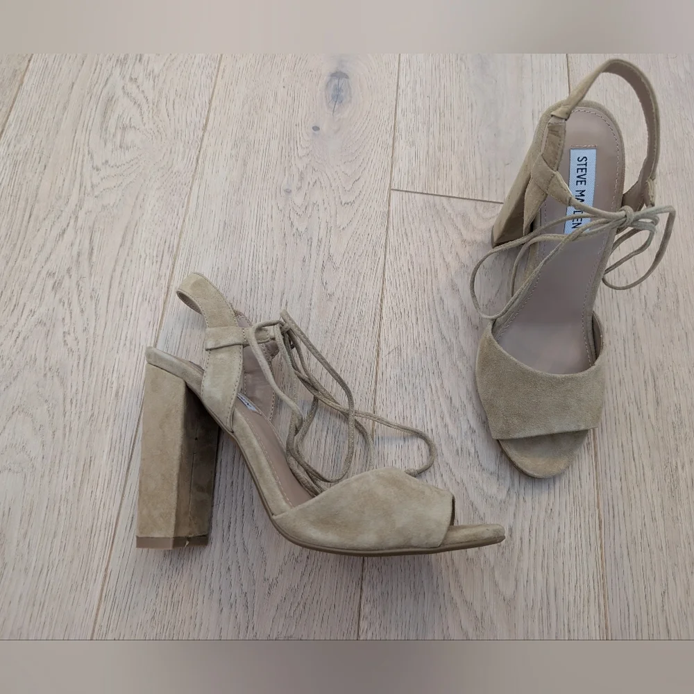 Steve Madden Beige Women's Sandals - Picture 4 of 7